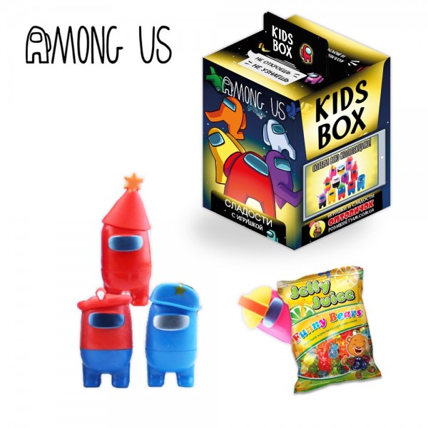 Кидс Бокс Among Us Амонг Ас Kids box мармелад с игрушкой в коробочке