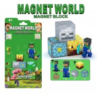 Конструктор магнітний Майнкрафт Minecraft будівельні блоки S001-7