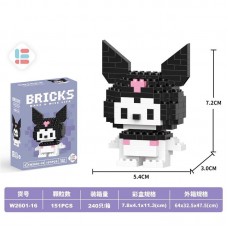 Куроми конструктор Kuromi Bricks 151 деталь 3D конструктор из миниблоков