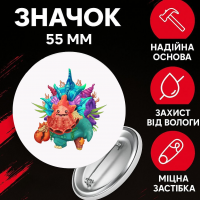 Значок Мої Співаючі Монстри май сингінг монстр My Singing Monsters на шпильці на рюкзак 55 мм 1 шт