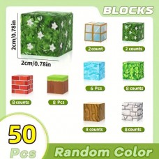 Магнитный конструктор Майнкрафт Minecraft кубики на магнитах блоки 50 дет.