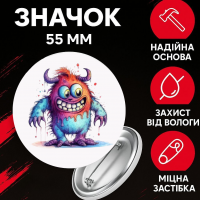 Значок Мої Співаючі Монстри май сингінг монстр My Singing Monsters на шпильці на рюкзак 55 мм 1 шт