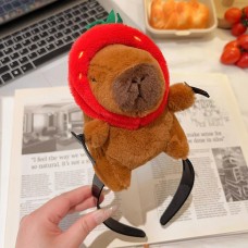 Капібара обідок для волосся Capybara із шпильками 8 см обруч м'яка іграшка