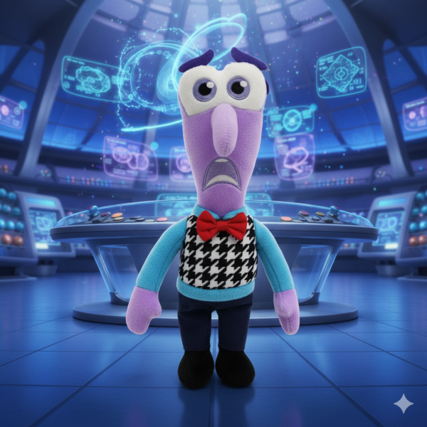 М'яка іграшка Думками навиворіт Inside Out Страх плюшева іграшка Головоломка 25 см