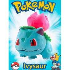Покемон м'яка іграшка на присосці Івізавр Ivysaur Pokemon 18см