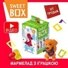 Пушистики цуценята Супергерої щенята Світбокс sweet box іграшка та жувальний мармелад з натуральним соком