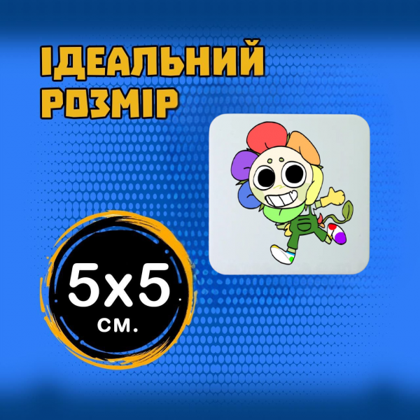 Магніт У Світі Денді Roblox Dandy's World 5*5см