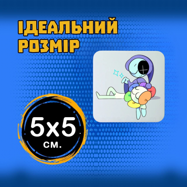 Магніт У Світі Денді Roblox Dandy's World 5*5см