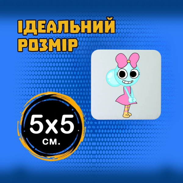 Магніт У Світі Денді Roblox Dandy's World 5*5см