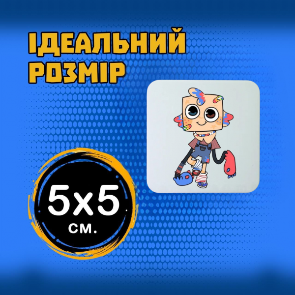 Магніт У Світі Денді Roblox Dandy's World 5*5см