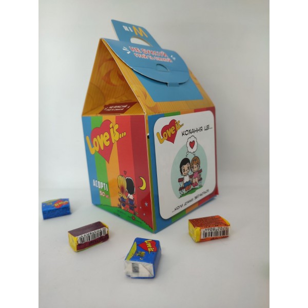 Лав ис Лов ис Love is Лове из упаковка жевательной резинки Ассорти жевательная резинка 50 шт