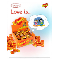 Жвачка Love is "Блок жвачек Love is "Апельсин-Ананас" (блок 100 шт.) жевательная резинка 420 г.
