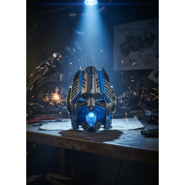 Маска Оптимус Прайм трансформер супергерой автобот зі світлом Transformer Optimus Prime дитяча маска