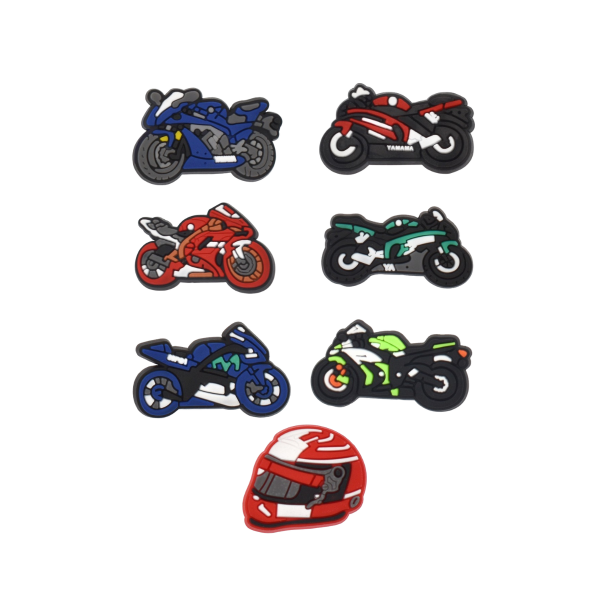 Джибітси мотоцикли байк motorcycle 7 шт аксесуари крокс прикраса