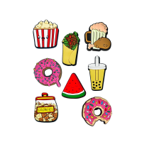 Джибітси їжа фаст-фуд food Jibbitz 8 шт аксесуари крокс прикраса