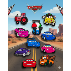 Джибитсы Тачки Cars 10 шт аксессуары крокс украшение