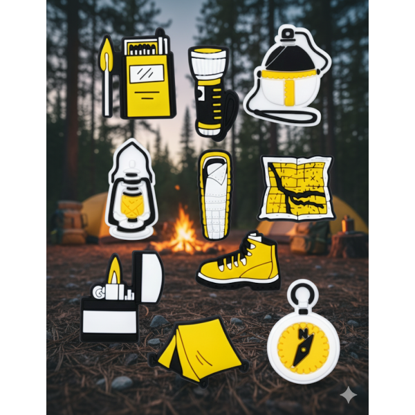 Джибітси кемпінг альпініст альпінізм похід camping гори 10 шт аксесуари крокс прикраса