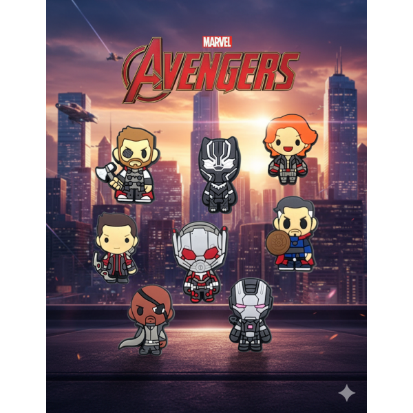 Джибітси Марвел Marvel 8 шт аксесуари крокс прикраса