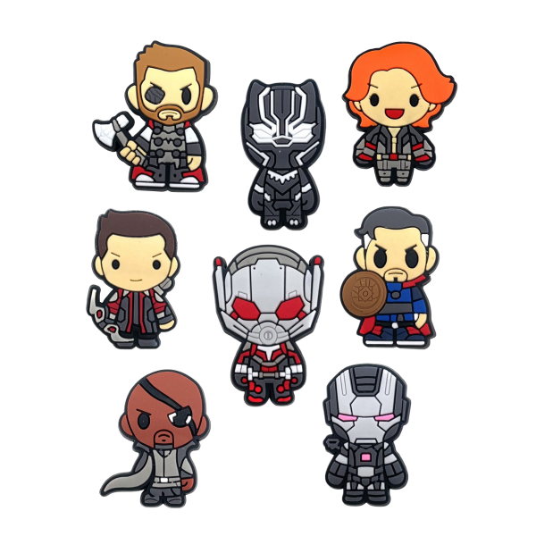 Джибітси Марвел Marvel 8 шт аксесуари крокс прикраса