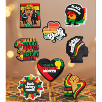 Джибитсы Black History month история 8 шт аксессуары крокс украшение