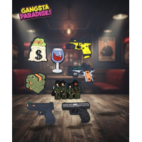 Джибітси зброя армія пістолет 8 шт аксесуари крокс прикраса