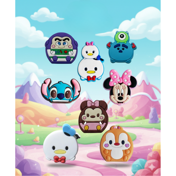 Джибітси Дісней Disney Jibbitz 8 шт аксесуари крокс прикраса