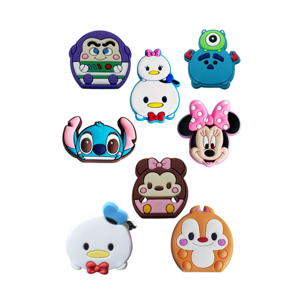 Джибітси Дісней Disney Jibbitz 8 шт аксесуари крокс прикраса