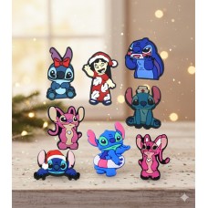 Джибітси Стіч 3D Ліло і стіч Lilo &amp; Stitch 8 шт аксесуари для взуття крокс прикраса