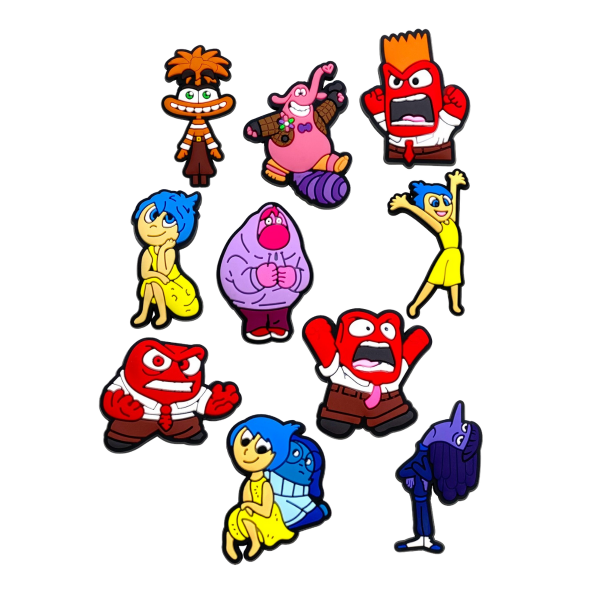 Джибітси Думками навиворіт Inside Out інсайд Головоломка 10 шт аксесуари крокс прикраса