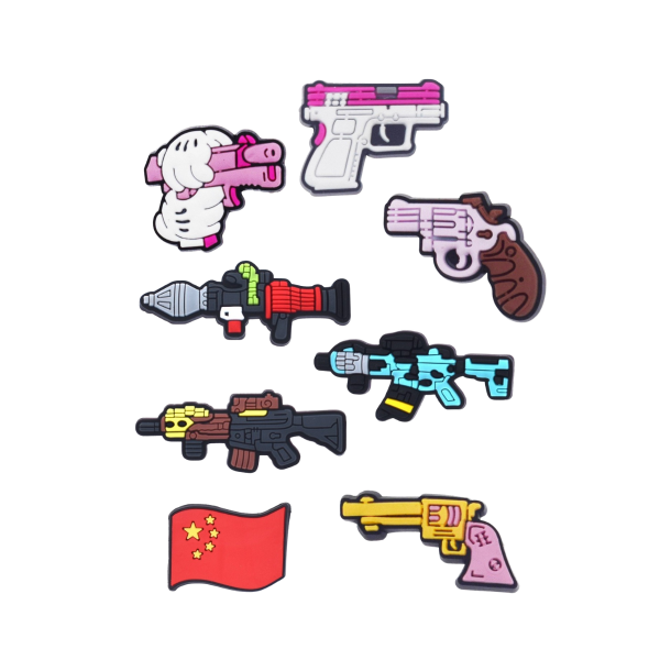 Джибітси зброя армія пістолет 8 шт аксесуари крокс прикраса