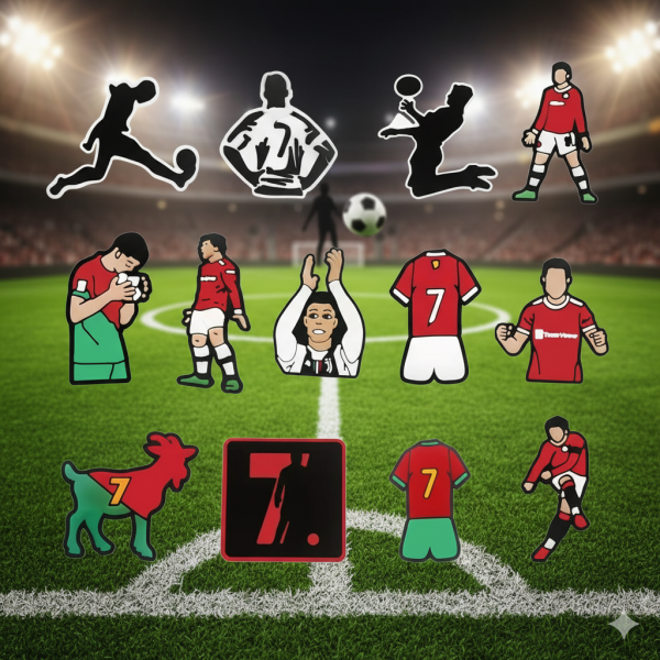 Джибітси футбол спорт football sport футбольна спортивна тематика 13 шт аксесуари для взуття крокс прикраса