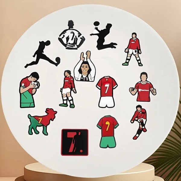 Джибітси футбол спорт football sport футбольна спортивна тематика 13 шт аксесуари для взуття крокс прикраса