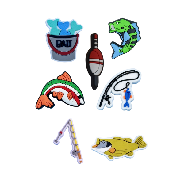 Джибітси рибалка та відпочинок рибальські снасті риба 7 шт аксесуари крокс прикраса