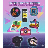 Джибитсы камера фотоаппарат kamera фото Jibbitz 8 шт аксессуары крокс украшение