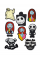 Джибітси Кошмар перед різдвом Джек Скеллінгтон The Nightmare Before Christmas Jack Skellington 8 шт аксесуари крокс прикраса