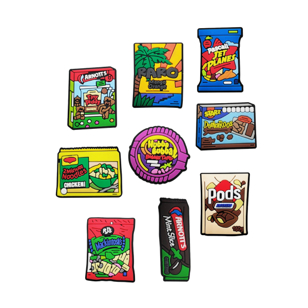 Джибітси мексиканська їжа смакота 9 шт аксесуари крокс прикраса