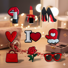 Джибітси дівчата мода краса косметика cosmetic привабливість 9 шт аксесуари крокс прикраса