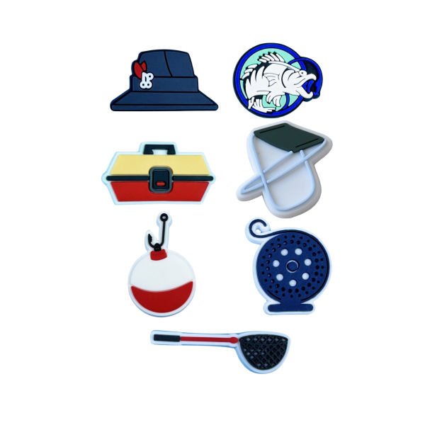 Джибітси рибалка та відпочинок рибальські снасті риба 7 шт аксесуари крокс прикраса