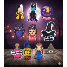 Джибітси Фокус Покус Hocus Pocus магія відьма 10 шт аксесуари для взуття крокс прикраса