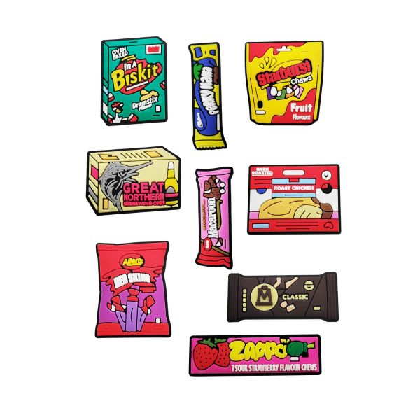 Джибітси мексиканська їжа смакота 9 шт аксесуари крокс прикраса