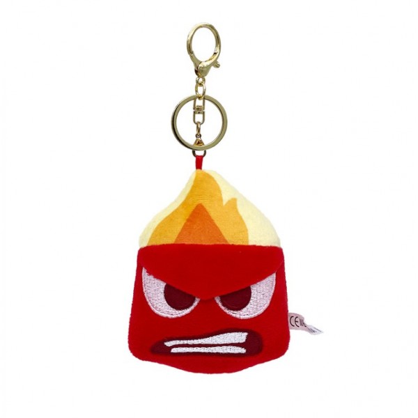 Брелок Думками навиворіт плюшевий Inside Out Anger Гнів інсайд фігурка іграшка для ключів, рюкзака, сумки 10см
