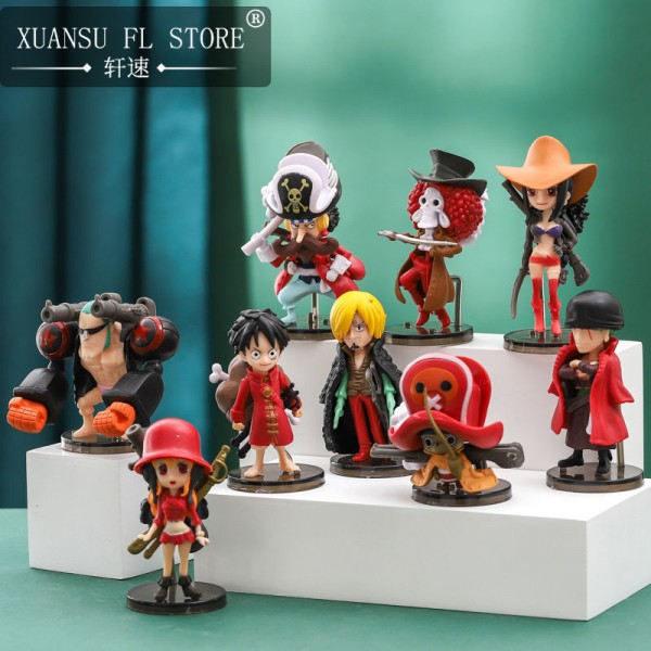 Фігурки Ван піс One Piece Великий куш аніме манга ігрові фігурки 9 шт. іграшки для дітей 7 см