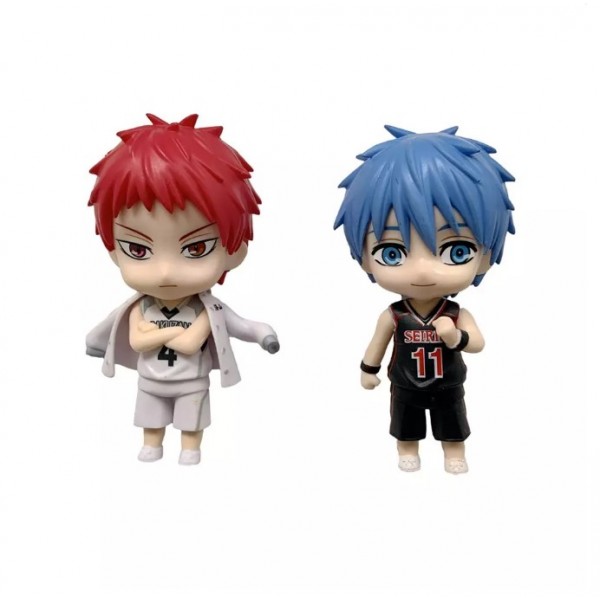 Набор фигурок Чиби Баскетбол фигурки аниме Kuroko no Basuke Куроко, Кагами, Аомине, Акаши, Кисе, Мурасакибара  детские игрушки 6 шт./компл. 10 см