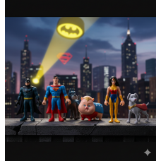 Ліга супервихованців фігурки Super Hero та Super Pet дитячий набір іграшок 5,5-9 см 6шт