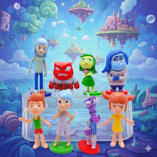 Головоломка Думками навиворіт Inside Out фігурки 8 шт 8-11 см