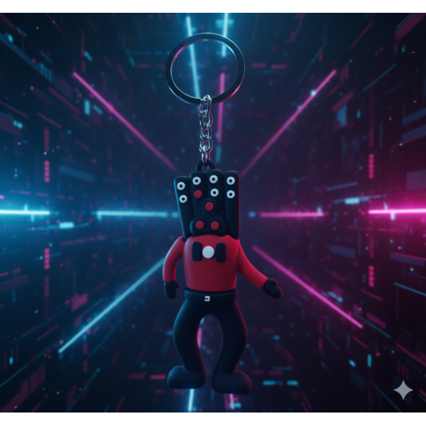 Брелок Скібіді Туалет Skibidi Toilets Титан Спікермен Titan Speakerman фігурка іграшка для ключів, рюкзака, сумки 7 см