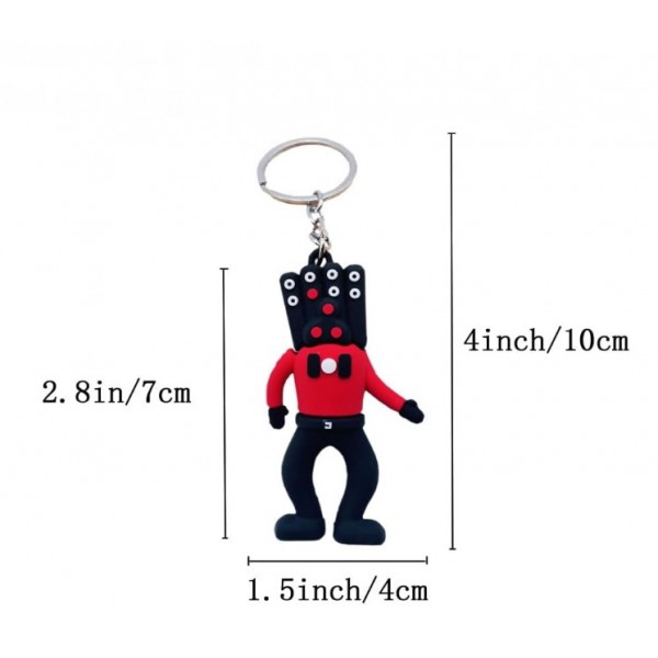 Брелок Скібіді Туалет Skibidi Toilets Титан Спікермен Titan Speakerman фігурка іграшка для ключів, рюкзака, сумки 7 см