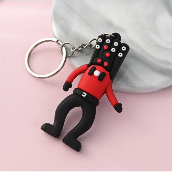 Брелок Скібіді Туалет Skibidi Toilets Титан Спікермен Titan Speakerman фігурка іграшка для ключів, рюкзака, сумки 7 см