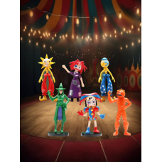 Дивовижний Цифровий Цирк фігурки Цифровий цирк набір фігурок 6шт The Amazing Digital Circus 12см