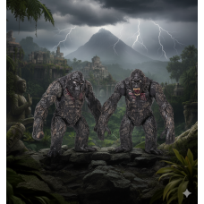 Кінг Конг King Kong Godzilla vs Kong, кінг конг іграшка, іграшка кінг конг, фігурки 9 см 2шт